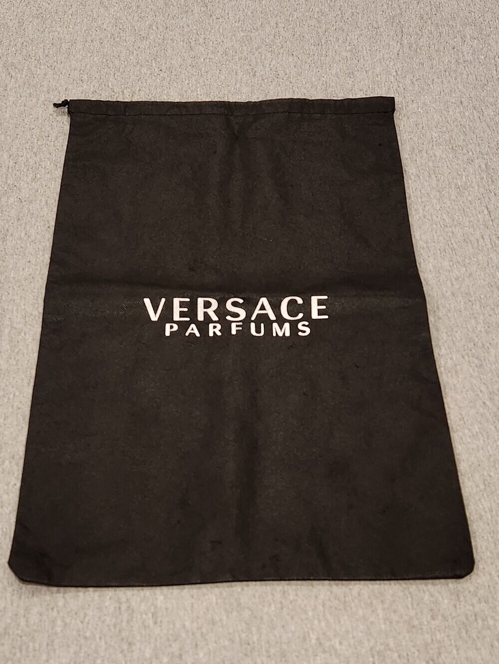 Versace Parfums Black Drawstring Dust Bag